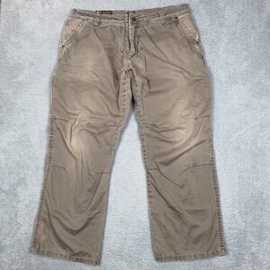 Kuhl Crag Series Mens 36x30 Brown Hiking Outdoor Pants Articulated Knee Cotton